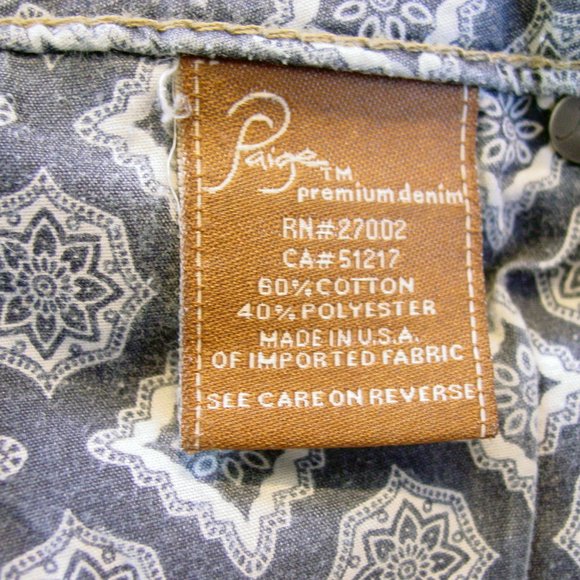 PAIGE Premium Denim Hidden Hills Bootcut Distressed Jeans 27002 Women's 30 - USA - Picture 5 of 7